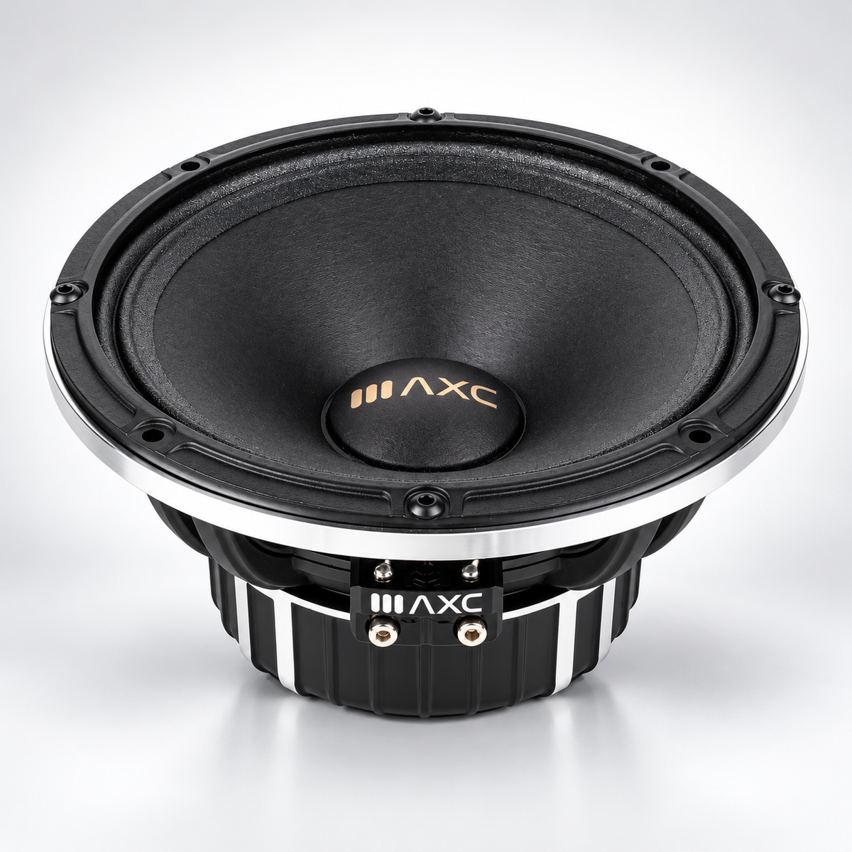 AXC Matrix 65 Neo speaker — front angled studio view