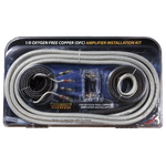 1/0 Gauge AWG Silver/Black OFC Amplifier Wire Kit