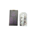Aluminum flat 6-spot battery terminal with four mounting screws and washer set