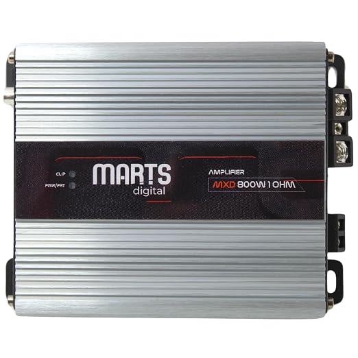 MARTS digital MXB 800 MONOBLOCK AMPLIFIER 1 OHM BASS