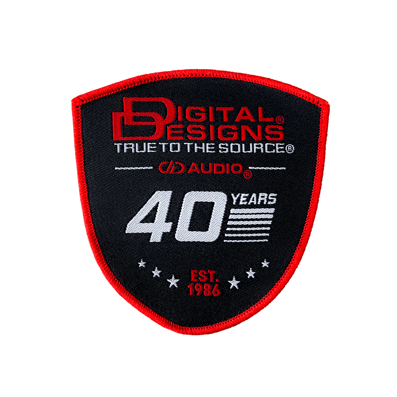 DD 40th Anniversary Woven Patch