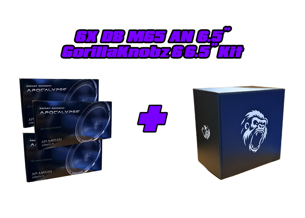 6 6.5" GORILLAKNOBZ & SPEAKERS PACKAGES