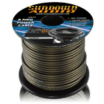 8 Gauge BLACK 250' Tinned OFC Oxygen Free Copper Power Cable