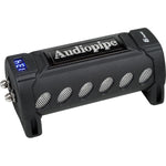 Audiopipe 6 Farad power capacitor with side panel and blue LED voltage display