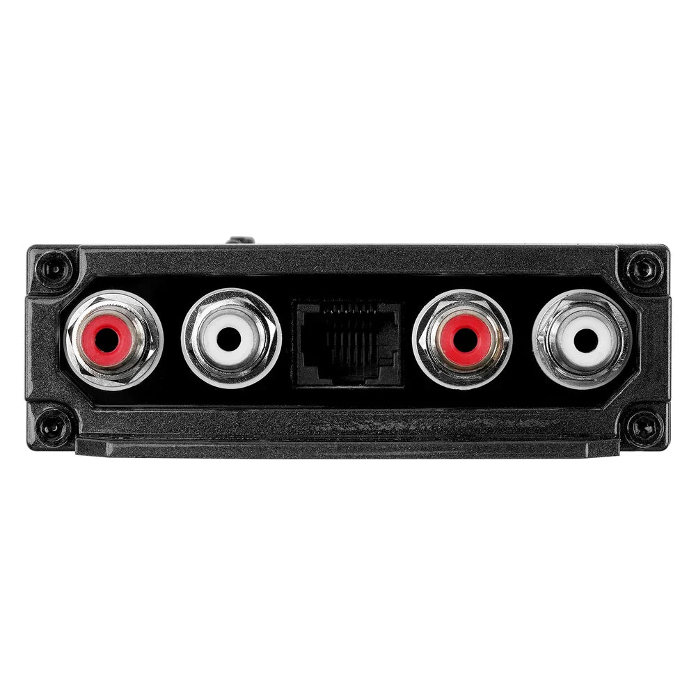 AudioPipe line output converter rear I/O panel with red/white RCA and network port