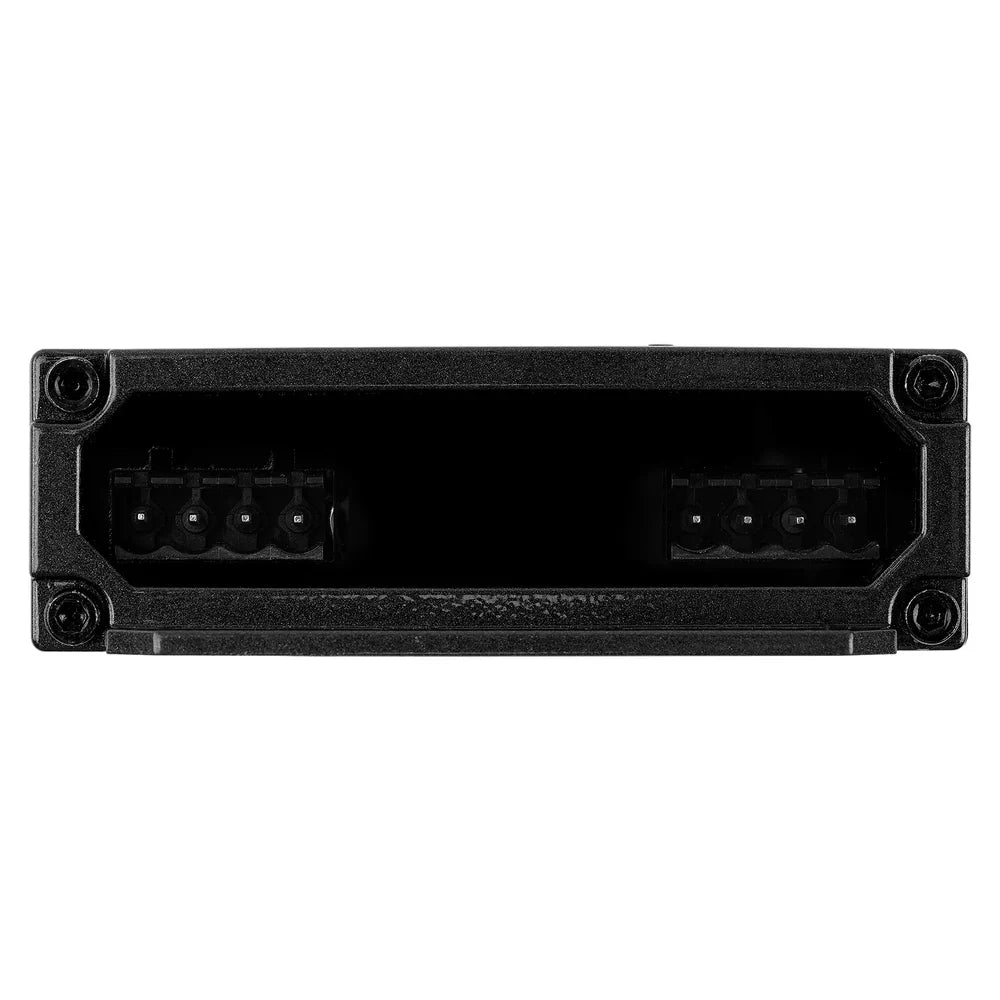 AudioPipe line output converter rear terminal block with multi-pin wiring connectors