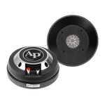 Audiopipe APCD-4085 resin film compression driver, black with circular diaphragm and terminals