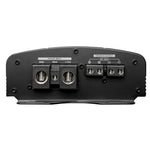 Audiopipe monoblock amplifier rear ports panel with power terminals and speaker outputs