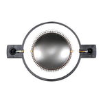 Replacement Kapton voice coil driver with circular metal diaphragm and black bracket arms