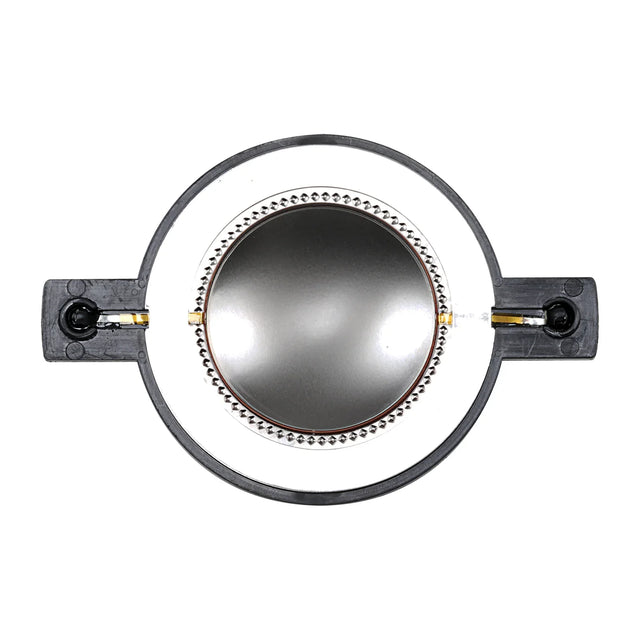 Replacement Kapton voice coil driver with circular metal diaphragm and black bracket arms