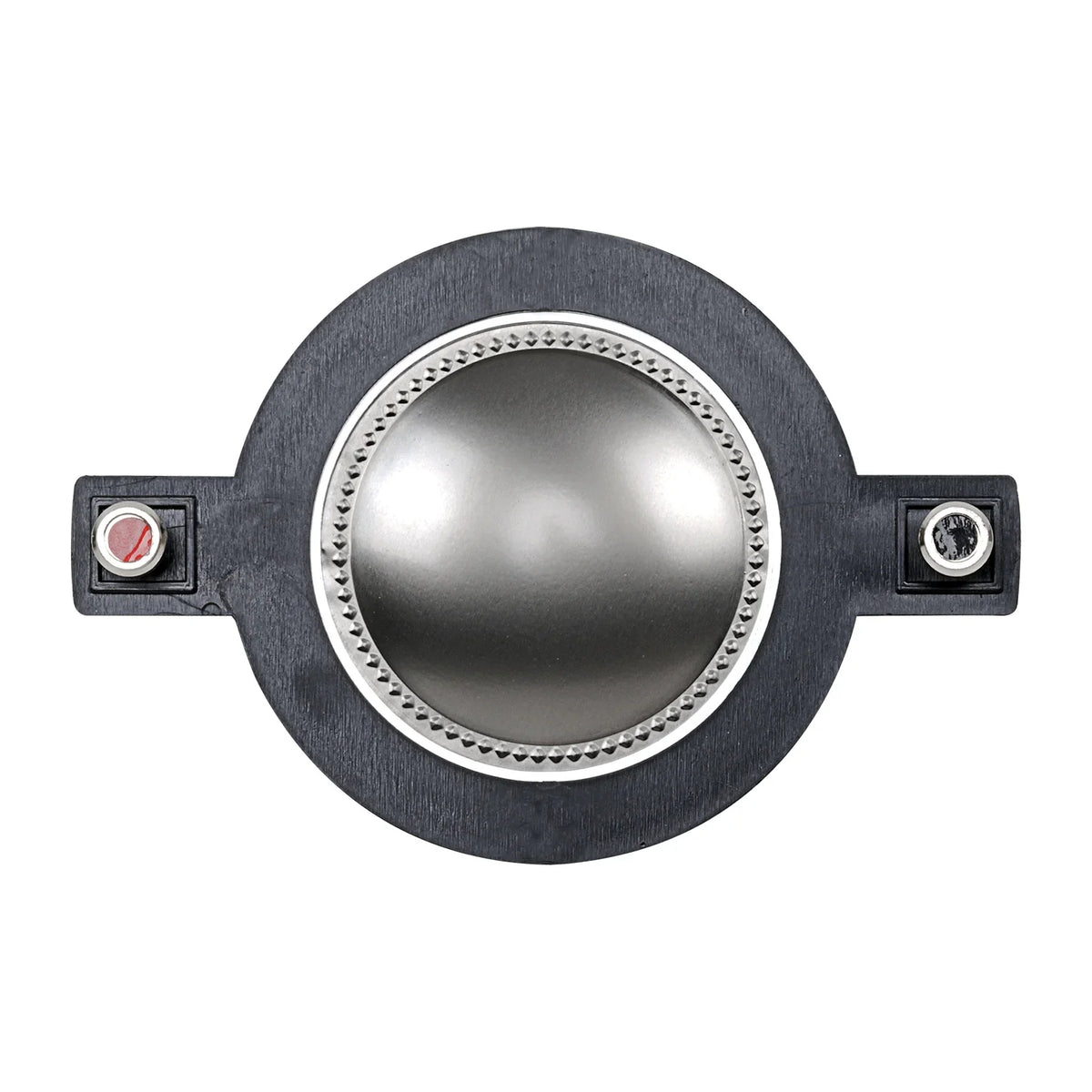Replacement Kapton voice coil driver with black mounting ring and two metal terminals