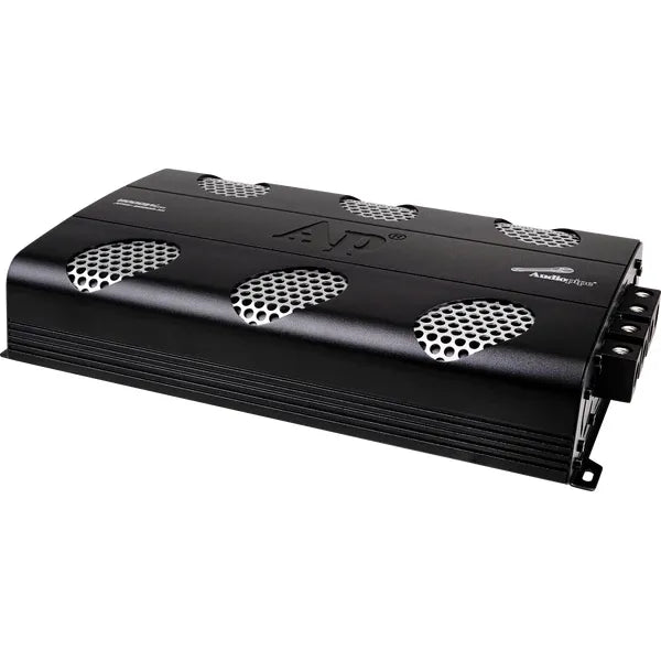 Audiopipe black Class D full-bridge amplifier with top cooling grille vents