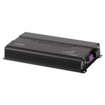 Audiopipe monoblock class D car amplifier, black top cover with connection terminals