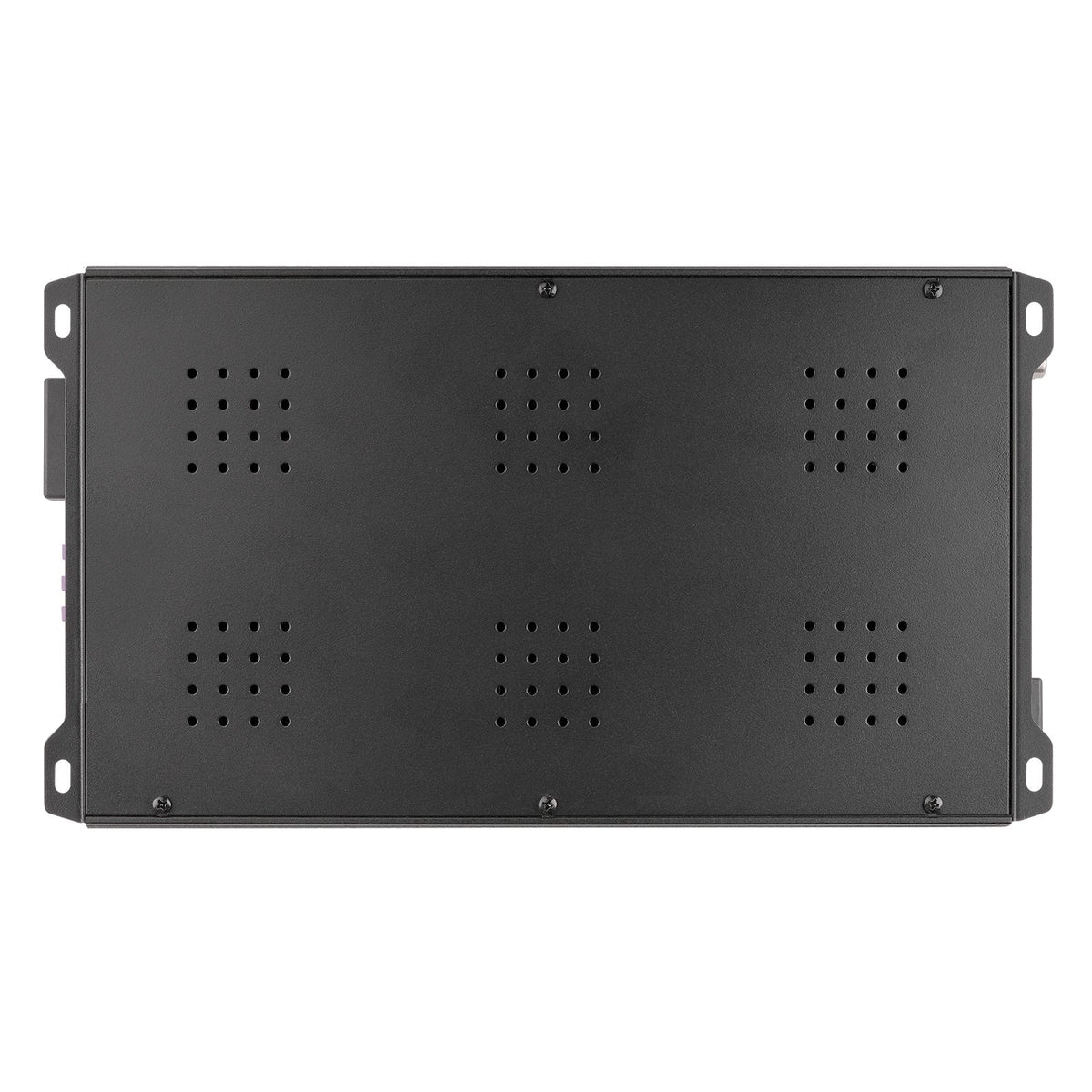 Audiopipe monoblock class D car amplifier, black rear panel with vent holes