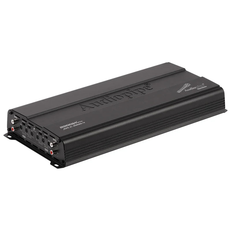 Audiopipe APLX-2200.4 4-channel amplifier, black metal chassis with side terminals
