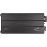 Audiopipe APLX-2200.4 amplifier front panel with logos and wiring connectors