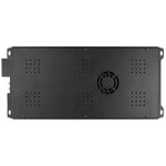 Audiopipe APLX-2200.4 rear cover with cooling fan and ventilation holes