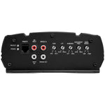 Audiopipe APMQ-1500 amplifier rear controls with RCA inputs and adjustable knobs