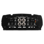 Audiopipe car amplifier rear control panel with gain and crossover adjustment knobs