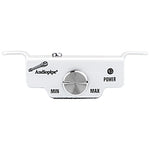 Audiopipe APMRQ-4095 mini design marine amplifier remote-style power knob, white front