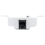 Audiopipe APMRQ-4095 mini design marine amplifier rear connector port, white housing