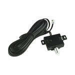 Black power cable with inline fuse and metal terminal connector