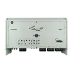 Marine amplifier rear panel with controls and Audiopipe badge