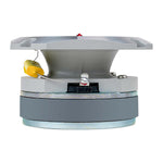Heavy duty super tweeter underside with terminal wiring and metal mounting base