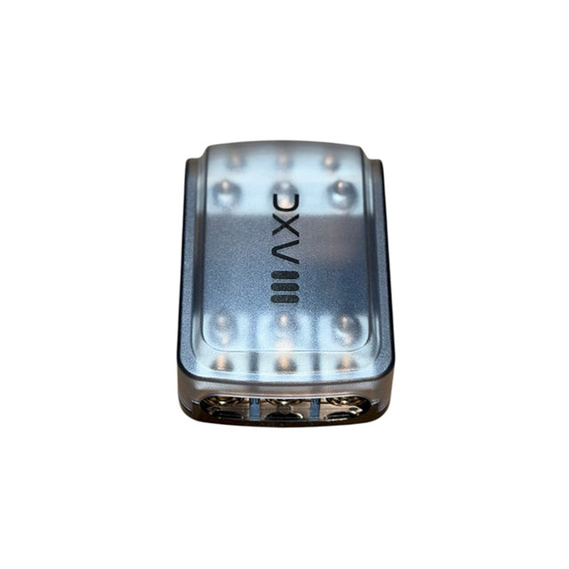 Metal fused distribution block top view with mounting screws and central open port