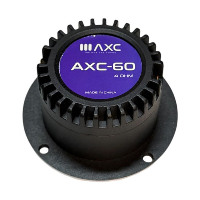 AXC-60 4 ohm tweeter housing with purple label and metal terminals