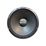 Audio Xtreme midrange speaker driver with black cone and AXC logo