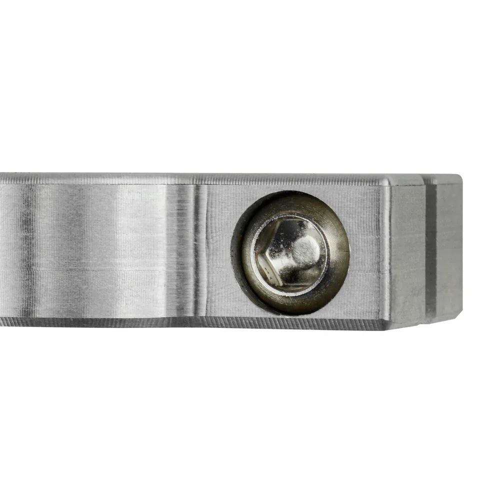 Close-up of negative battery terminal stud in metal housing