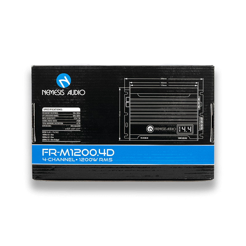 FR-M1200.4D 4-Channel Amplifier
