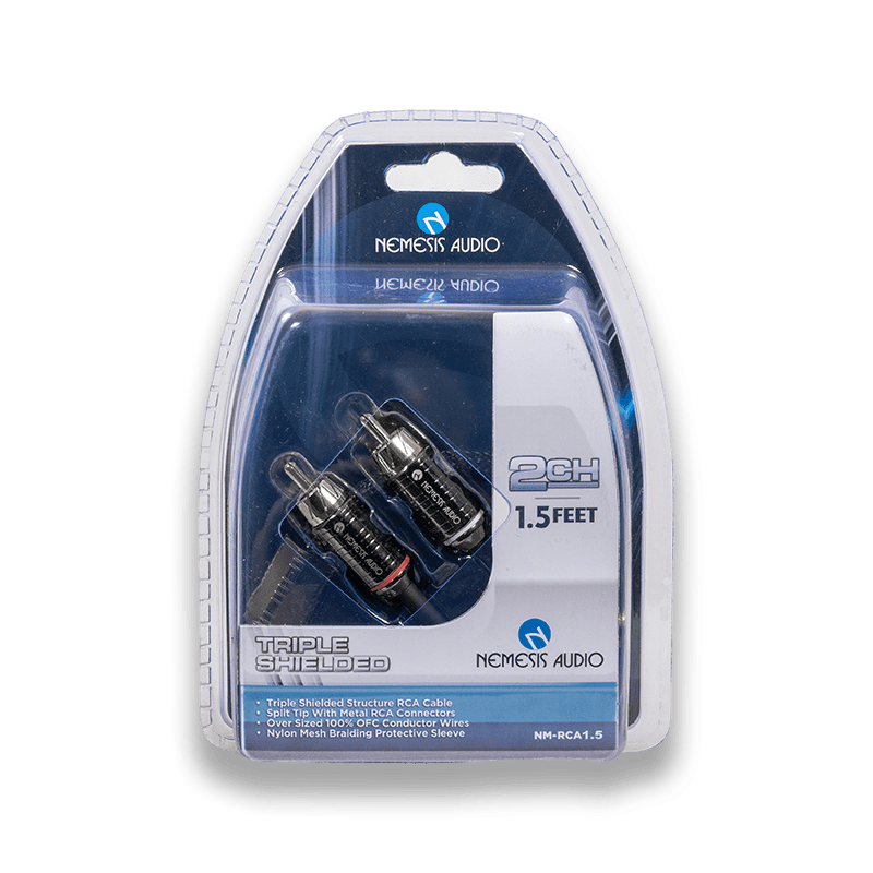 NM-RCA1.5 - 1.5ft 2CH Triple Shielded RCA Cable