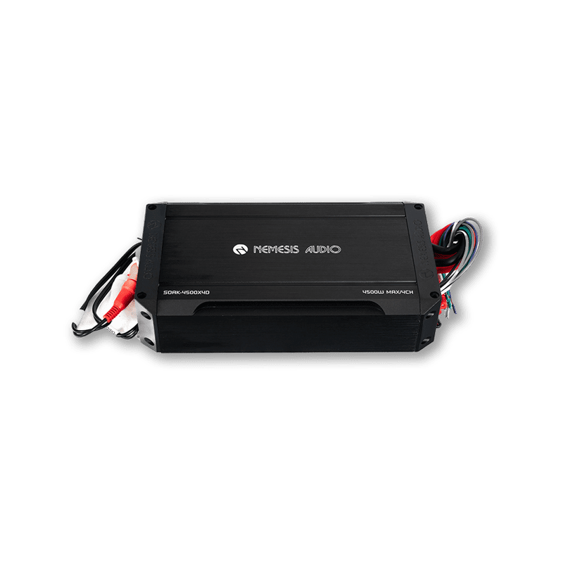 Nemesis Audio SOAK-4500X4D 4500W Max Waterproof 4-CH Marine Amp