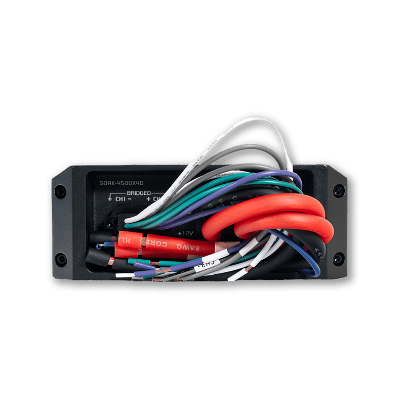 Nemesis Audio SOAK-4500X4D 4500W Max Waterproof 4-CH Marine Amp