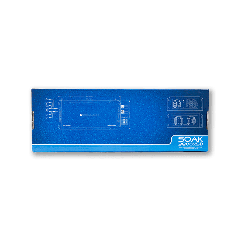 Nemesis Audio SOAK-3800X5D 3800W Max Waterproof 5-CH Marine Amp