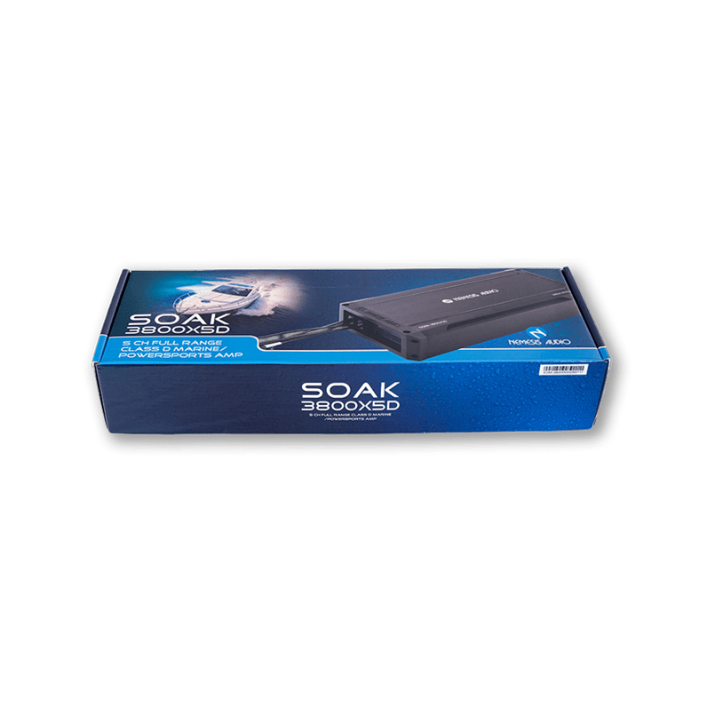 Nemesis Audio SOAK-3800X5D 3800W Max 5-Channel Marine Amplifier