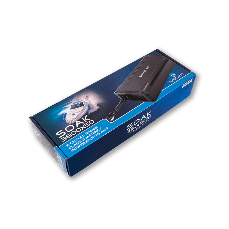 Nemesis Audio SOAK-3800X5D 3800W Max Waterproof 5-CH Marine Amp