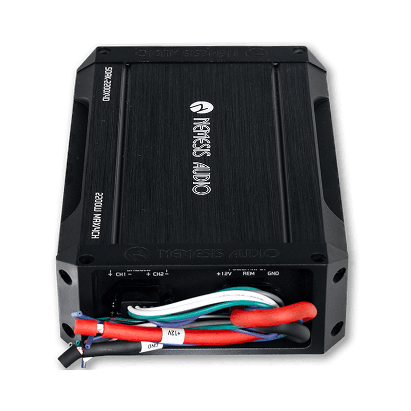 Nemesis Audio SOAK-2200X4D 2200W Max Waterproof 4-CH Marine Amp