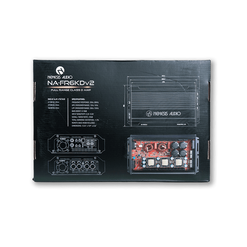 Nemesis Audio NA-FR6KDv2 6110W RMS Full Range Class D Amplifier