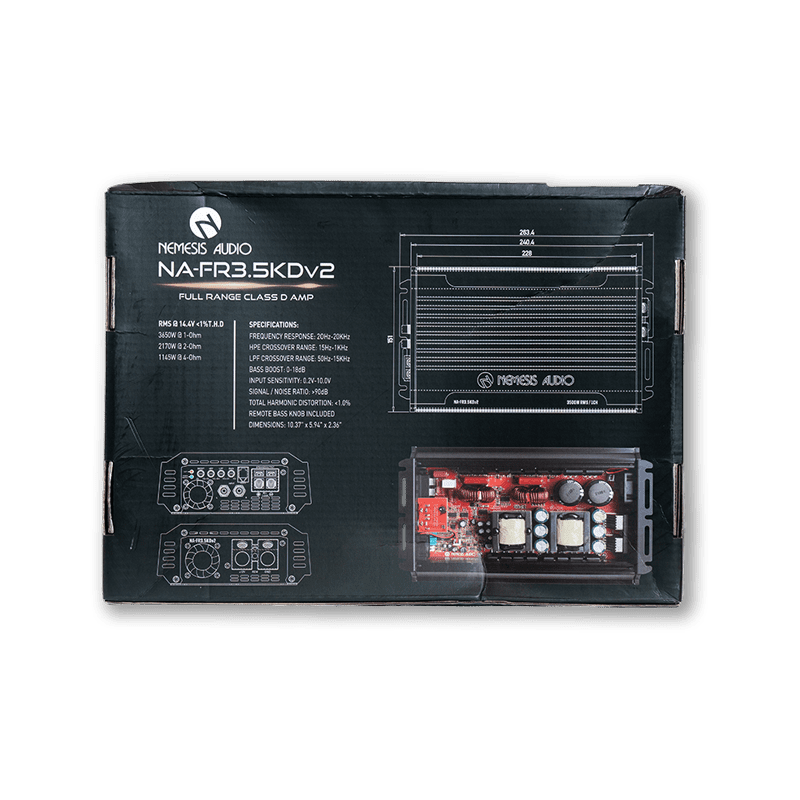Nemesis Audio NA-FR3.5KDv2 3650W RMS Full Range Class D Amplifier