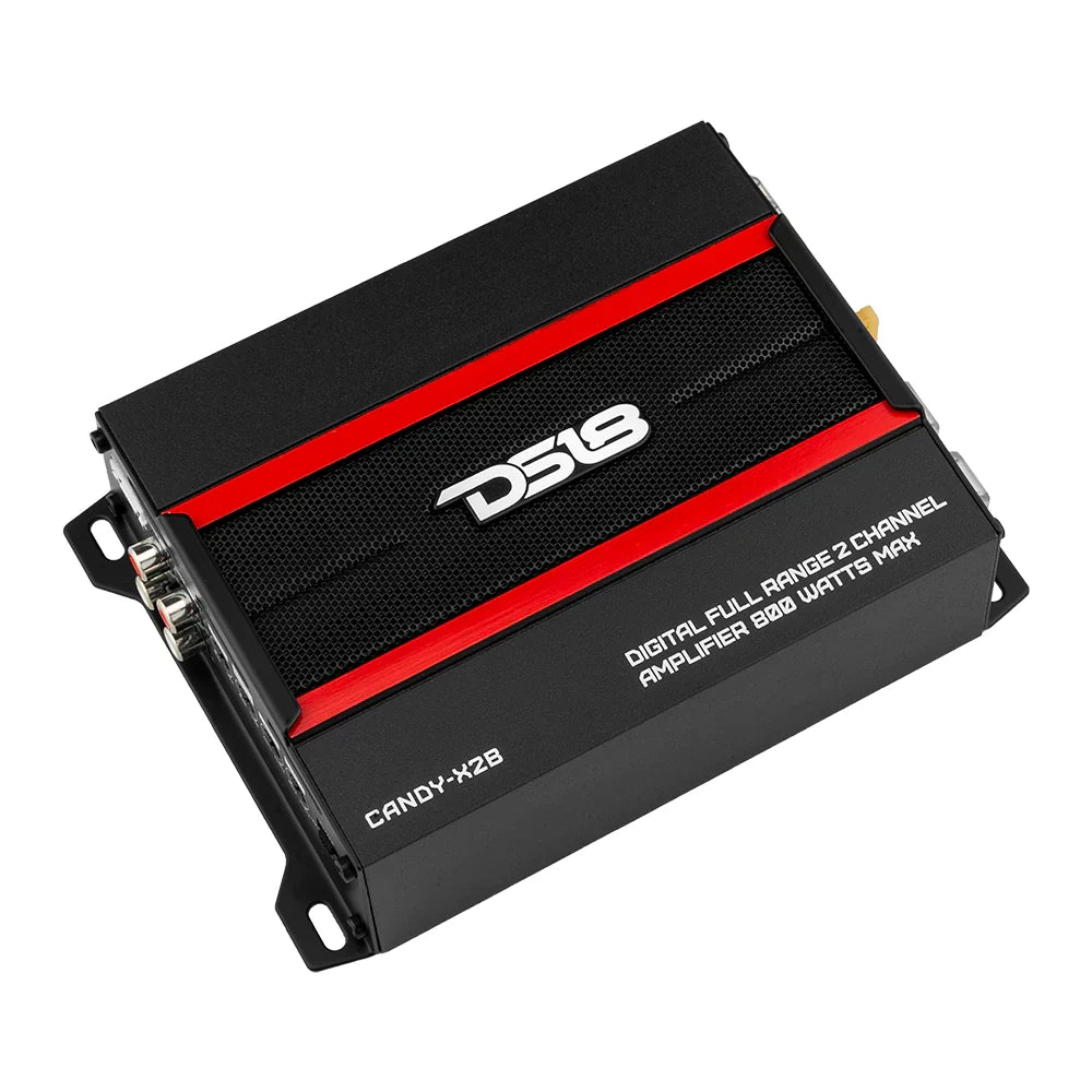 DS18 CANDY-X2B Compact Full-Range Class D 2-Channel Amplifier 240W RMS