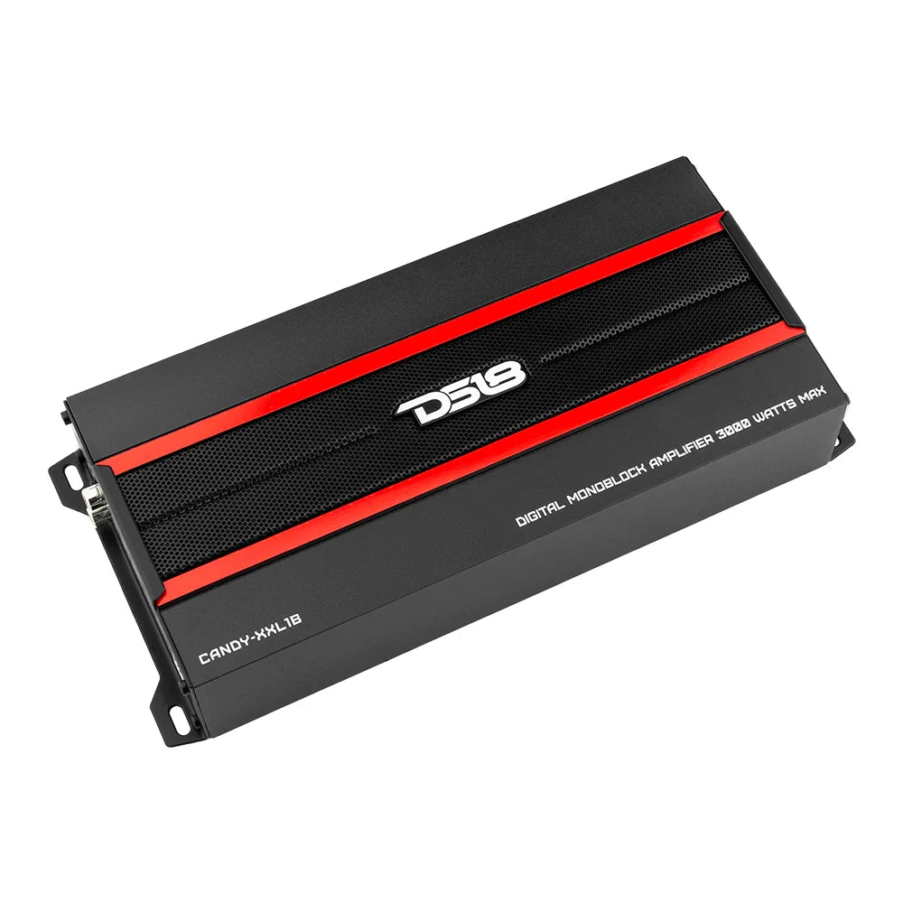 DS18 CANDY-XXL1B Compact Class D 1-Channel Monoblock Amplifier 1000W RMS