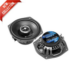 Pair of 2-way coaxial car speakers, 5.25 in, black with mounting frames