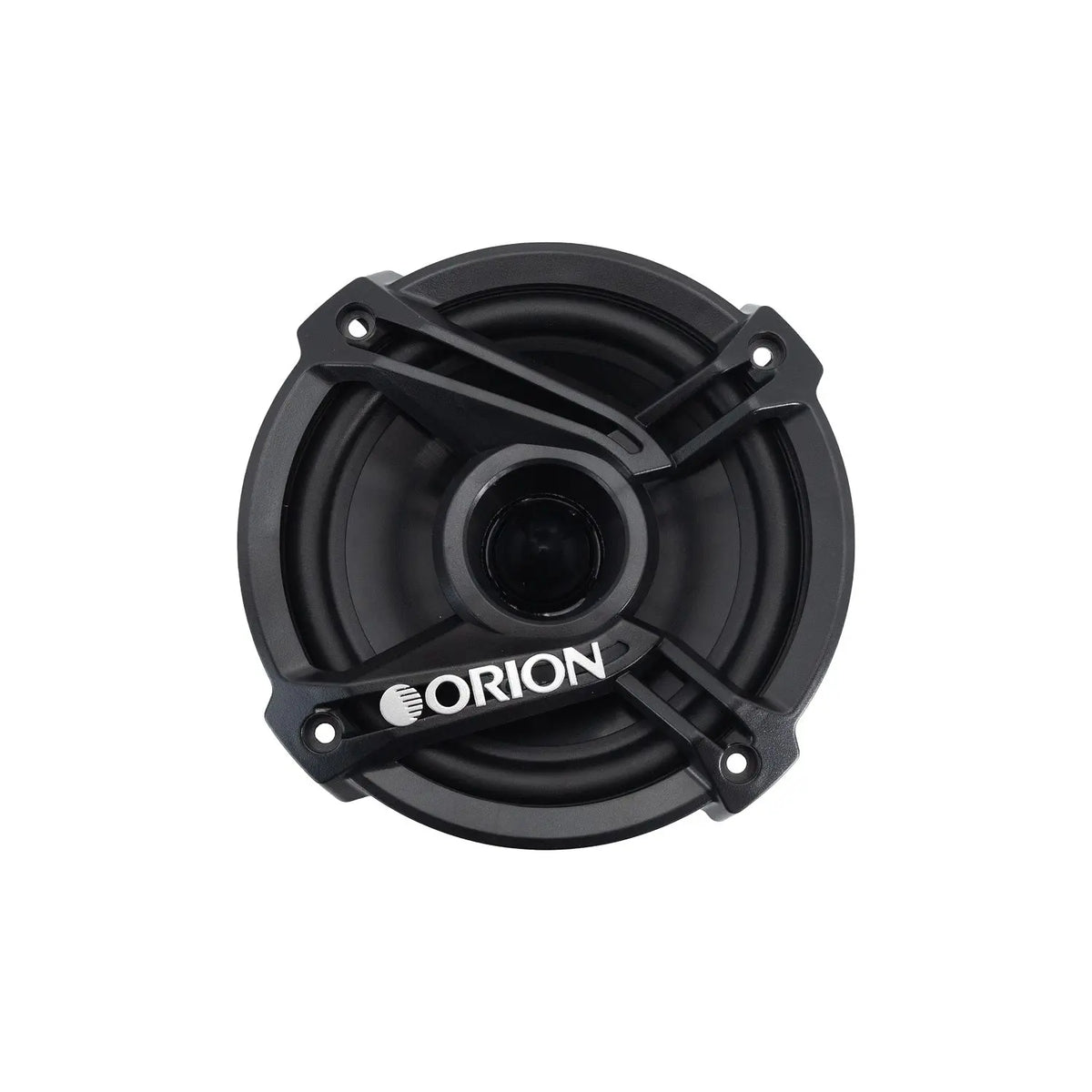 5.25 inch car component woofer speaker with black cone and mounting holes