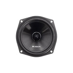 Black 5.25 inch car woofer speaker with dust cap and speaker frame holes
