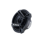 5.25 inch car woofer speaker with protective grille-style cover and mounting screws