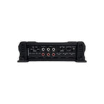 ORION 4-channel car audio amplifier rear controls with RCA and power terminals