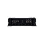 Orion 2-channel amplifier rear panel with connection ports and terminal blocks